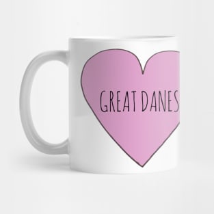 Great Danes Love Mug